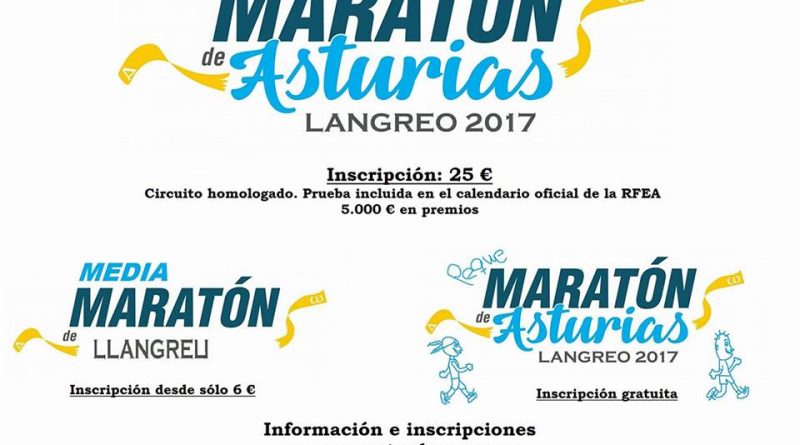 I Maratón y Media Maratón de Langreo Asturias 2017