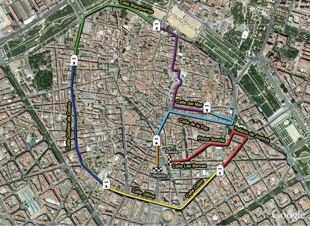 Recorrido Volta a Peu de les Falles