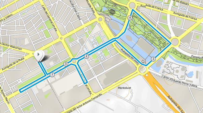 Valencia recorrido Renault Street Run