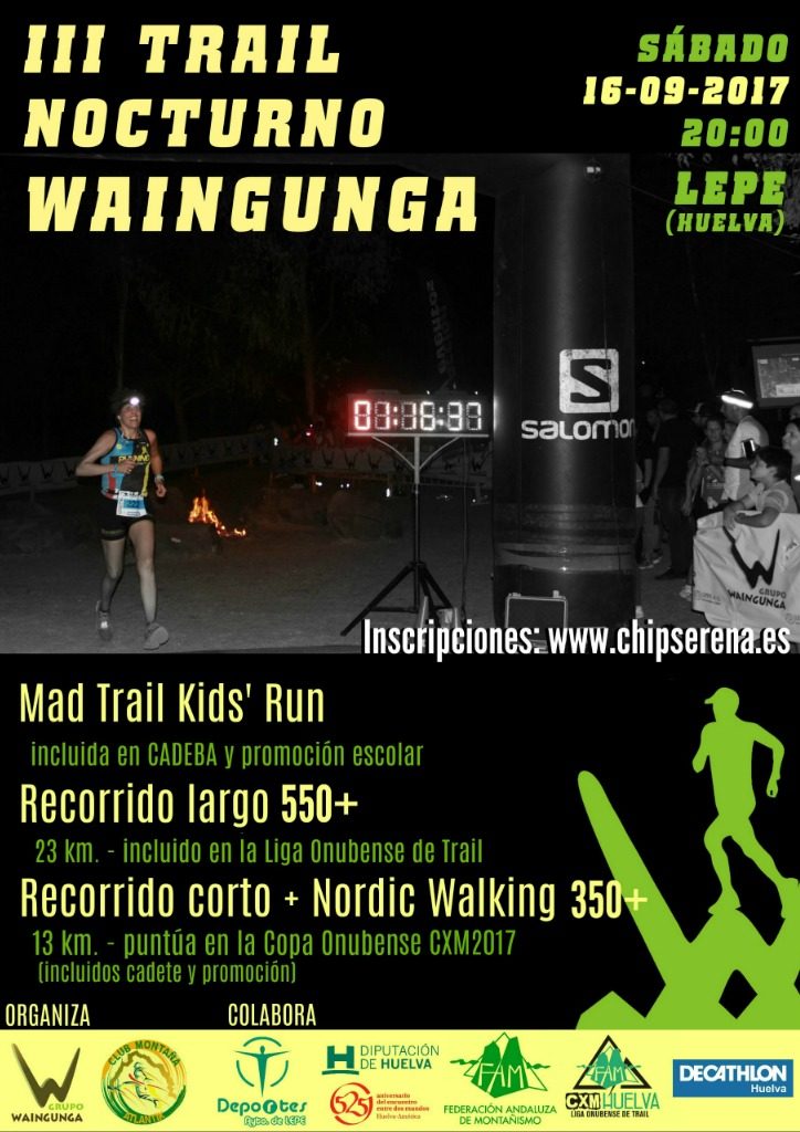 III Trail Nocturno Waingunga Lepe 2017