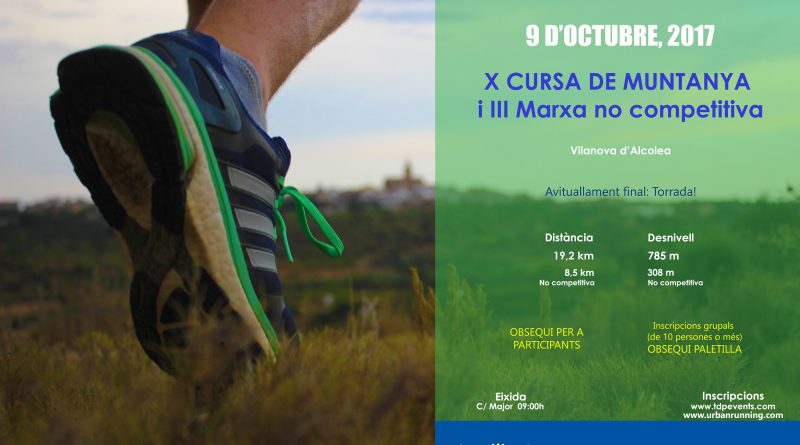 X Carrera de montaña Vilanova d'Alcolea 2017