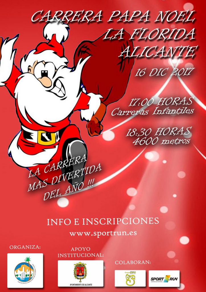 I Carrera Popular Papa Noel La Florida Alicante 2017