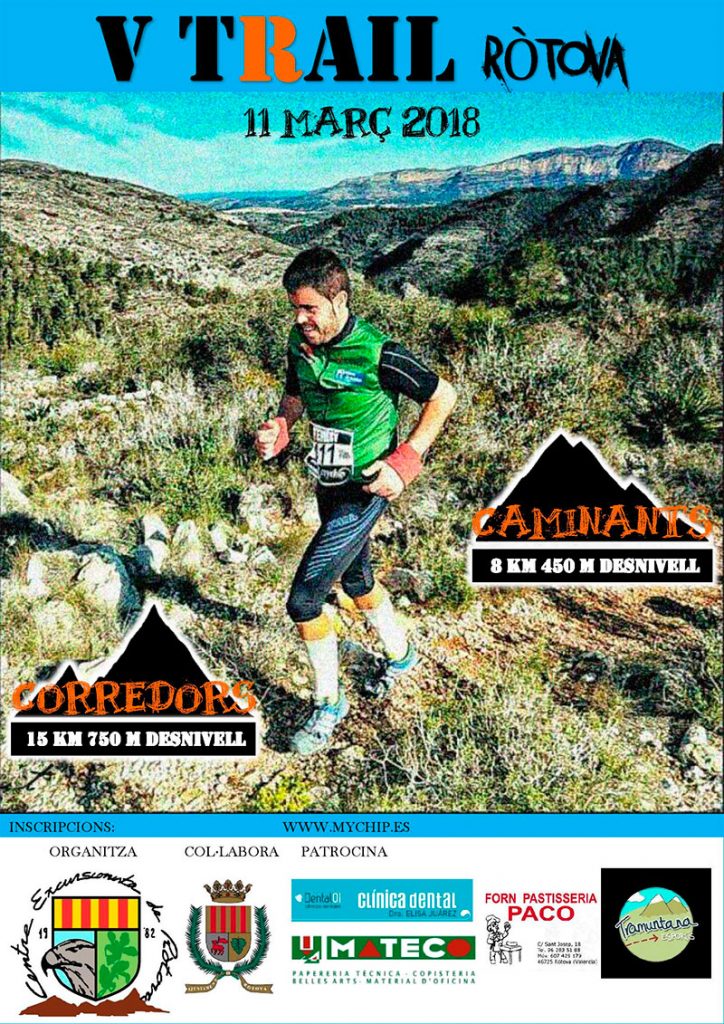 V Trail Rótova 2018. Senders de la Vall de Vernisa