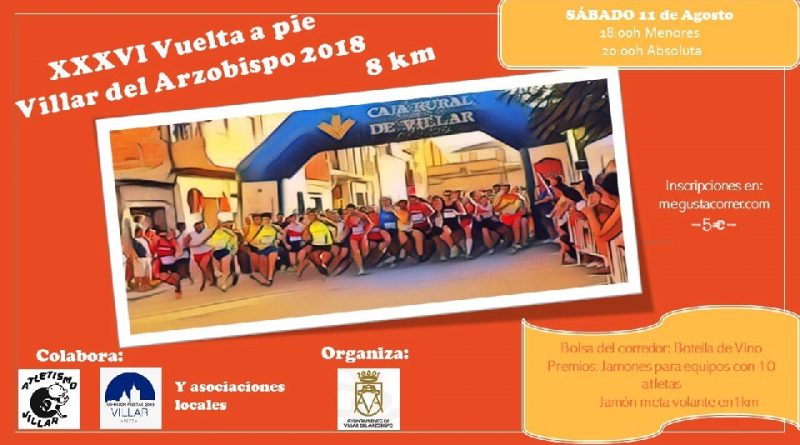 Vuelta a pie Villar del Arzobispo 2018