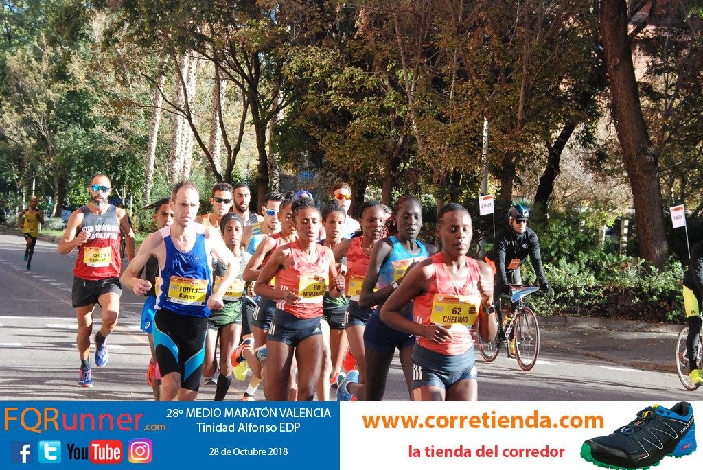 Élite femenina en Medio Maratón Valencia 2018