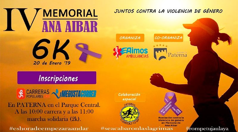 Carrera y Marcha Contra la Violencia de género Memorial Ana Aibar 2019