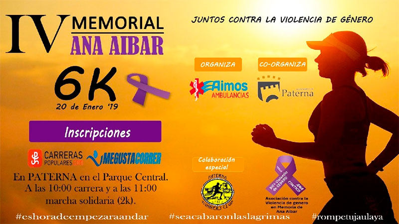 Carrera y Marcha Contra la Violencia de género Memorial Ana Aibar 2019