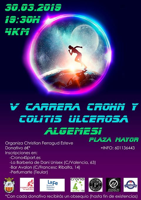 Carrera benéfica contra el Crohn y la Colitis Ulcerosa Algemesí 2019