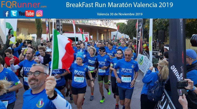 Fotos BreakFast Run Maratón de Valencia 2019