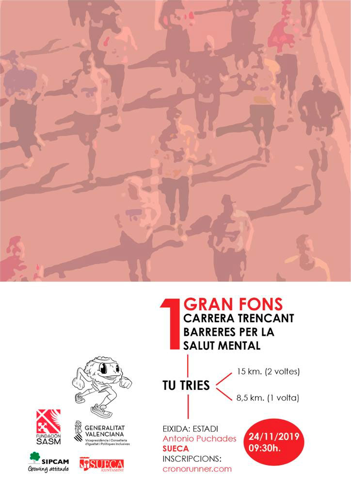 Carrera "Trencant Barreres per la Salut Mental" Sueca 2019