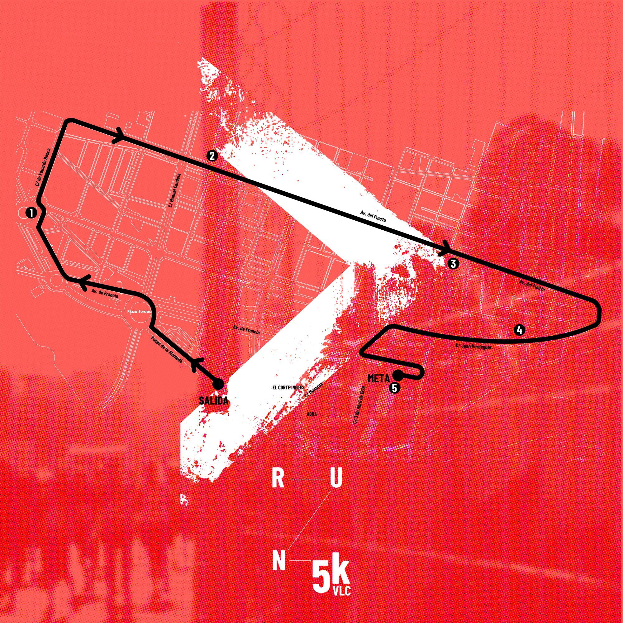 recorrido 5k valencia 2021