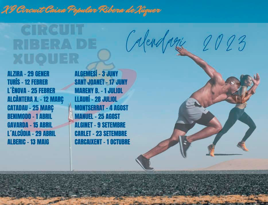 Calendario de carreras circuito Ribera del Xúquer