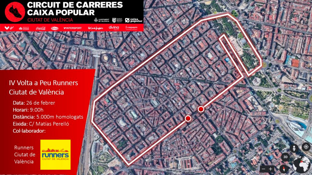 Recorrido IV Volta a Peu Runners Ciutat de València 2023